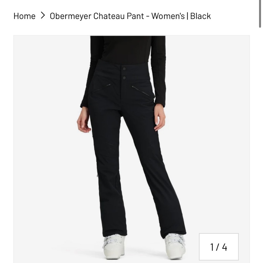 Obermeyer Black Chateau Ski Pants - Picture 5 of 5